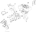 Page B Diagram and Parts List for 31AE993I401 1999 Yard Man Snow Blower